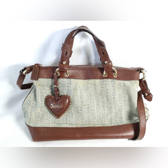 Gucci Handbags - Gucci - GG Monogram Denim Tote
 (c. early 2000s)